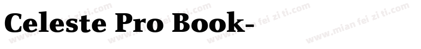 Celeste Pro Book字体转换